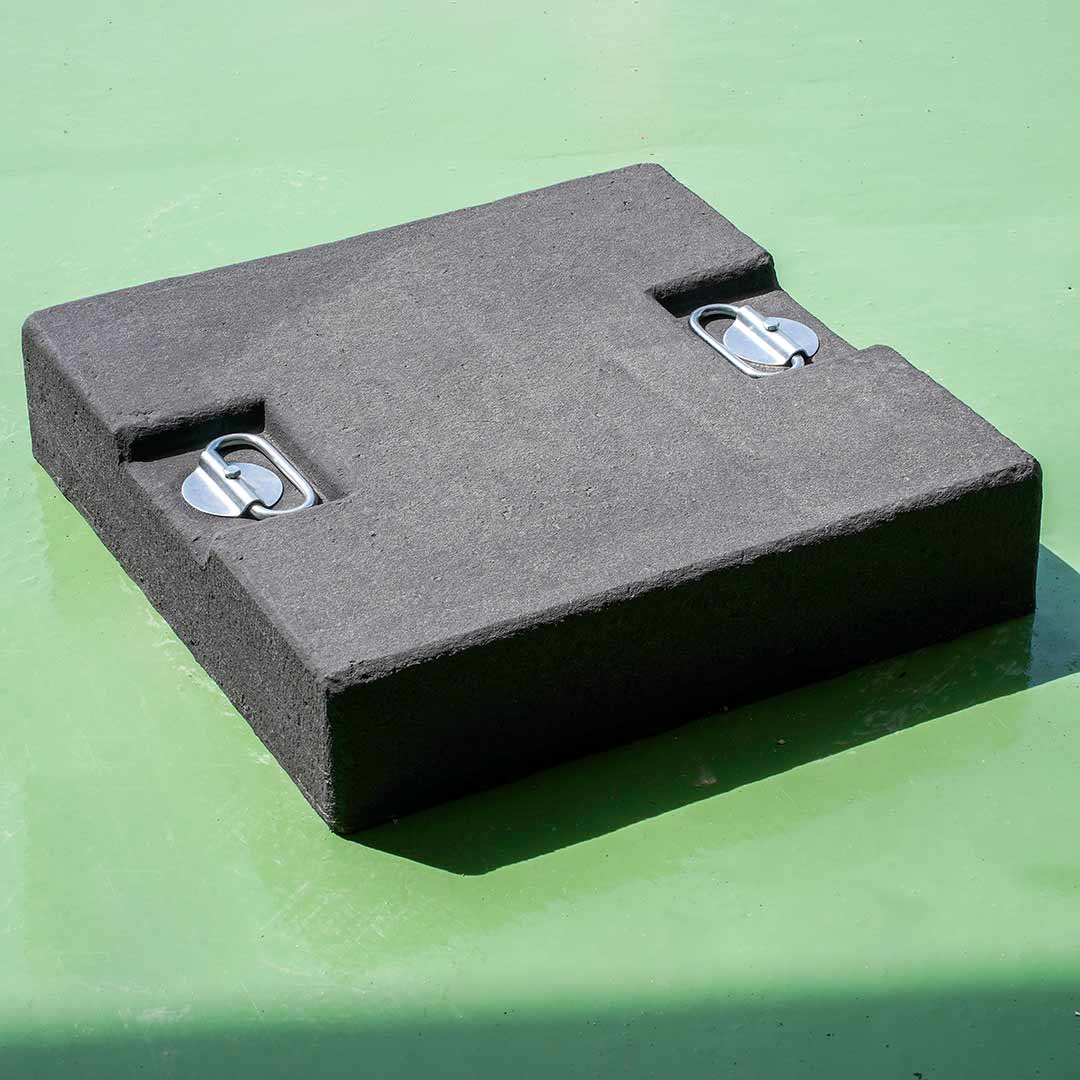 Base lestée anthracite pour parasol déporté