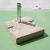 Base béton pour demi-parasol