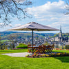 Parasol rectangulaire en aluminium Madrid pour terrasse
