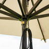 Parasol carré en aluminium Venezia pour terrasse contemporaine