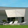 Parasol inclinable en aluminium Blues, rotation à 360 degrés
